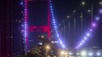 Fatih Sultan Mehmet Köprüsü'nde bakım çalışması gerçekleştiriliyor