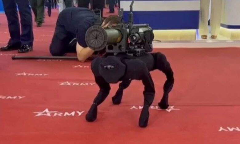 Rusya'nın roketatar taşıyan robot köpeği: M-81