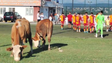 Ümraniyespor - Galatasaray Rezerv Lig maçında şaşırtan görüntü
