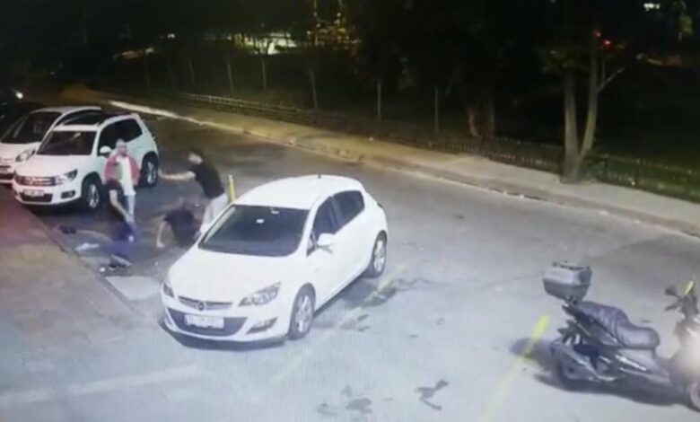 Kadıköy’de motokurye alkollü 3 şahsa Mike Tyson yumruğu attı