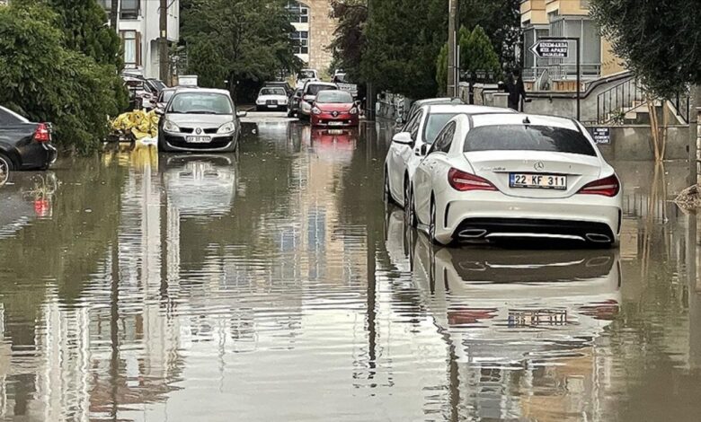 Edirne ve Kırklareli çevresi için kuvvetli yağış uyarısı