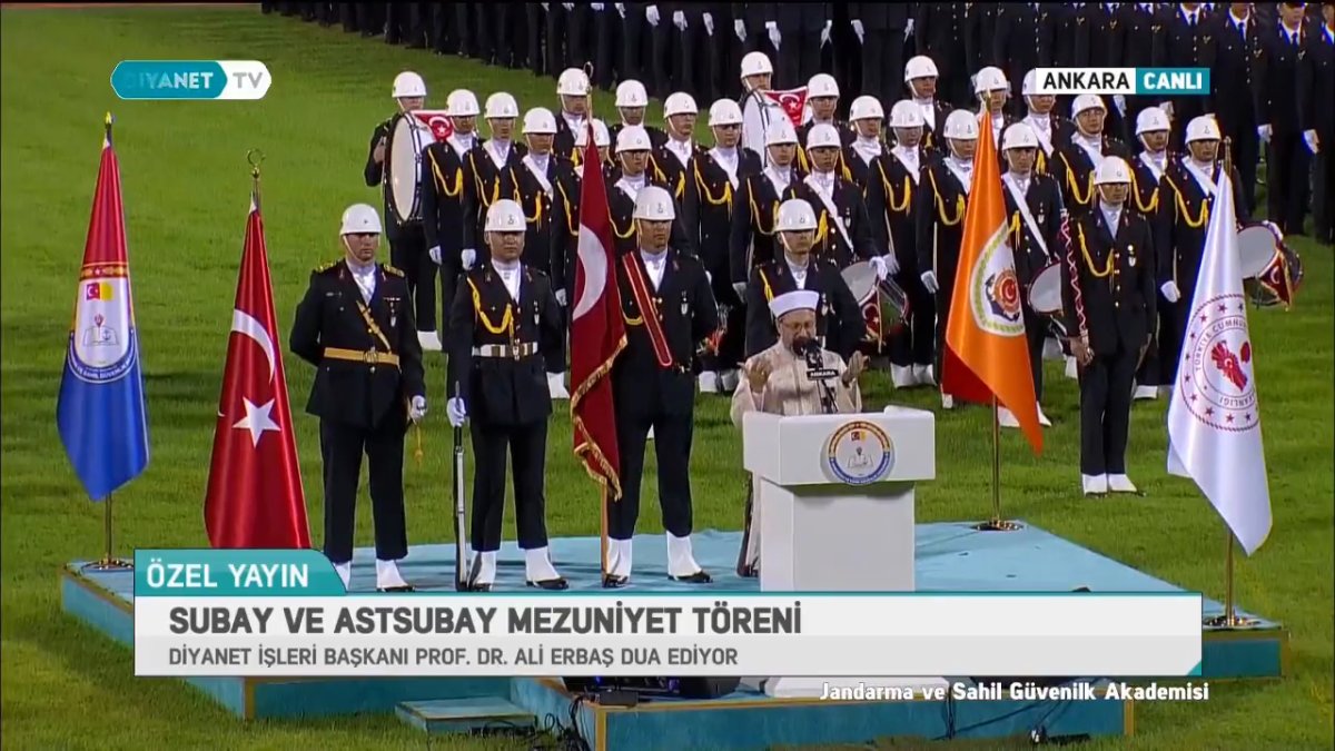 Diyanet İşleri Başkanı Erbaş, subay ve astsubayların mezuniyet töreninde dua etti #2