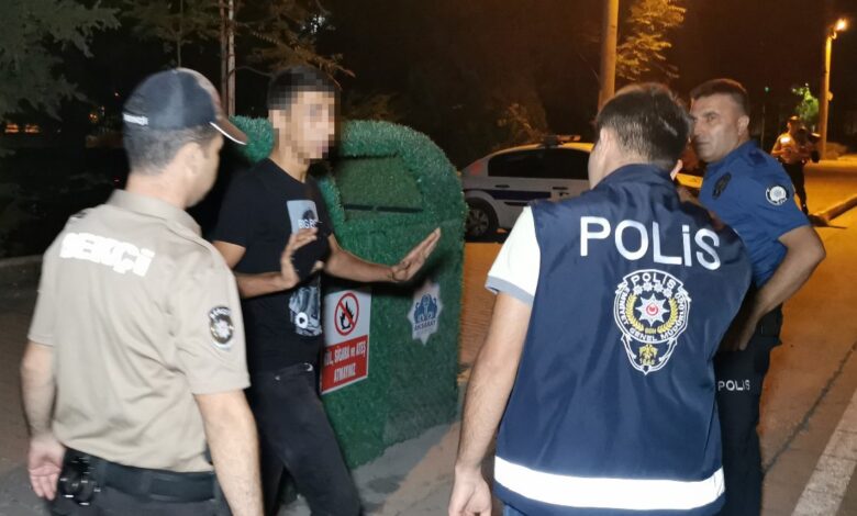 Aksaray'da devletin polisini dövdürmek için adam çağırdı