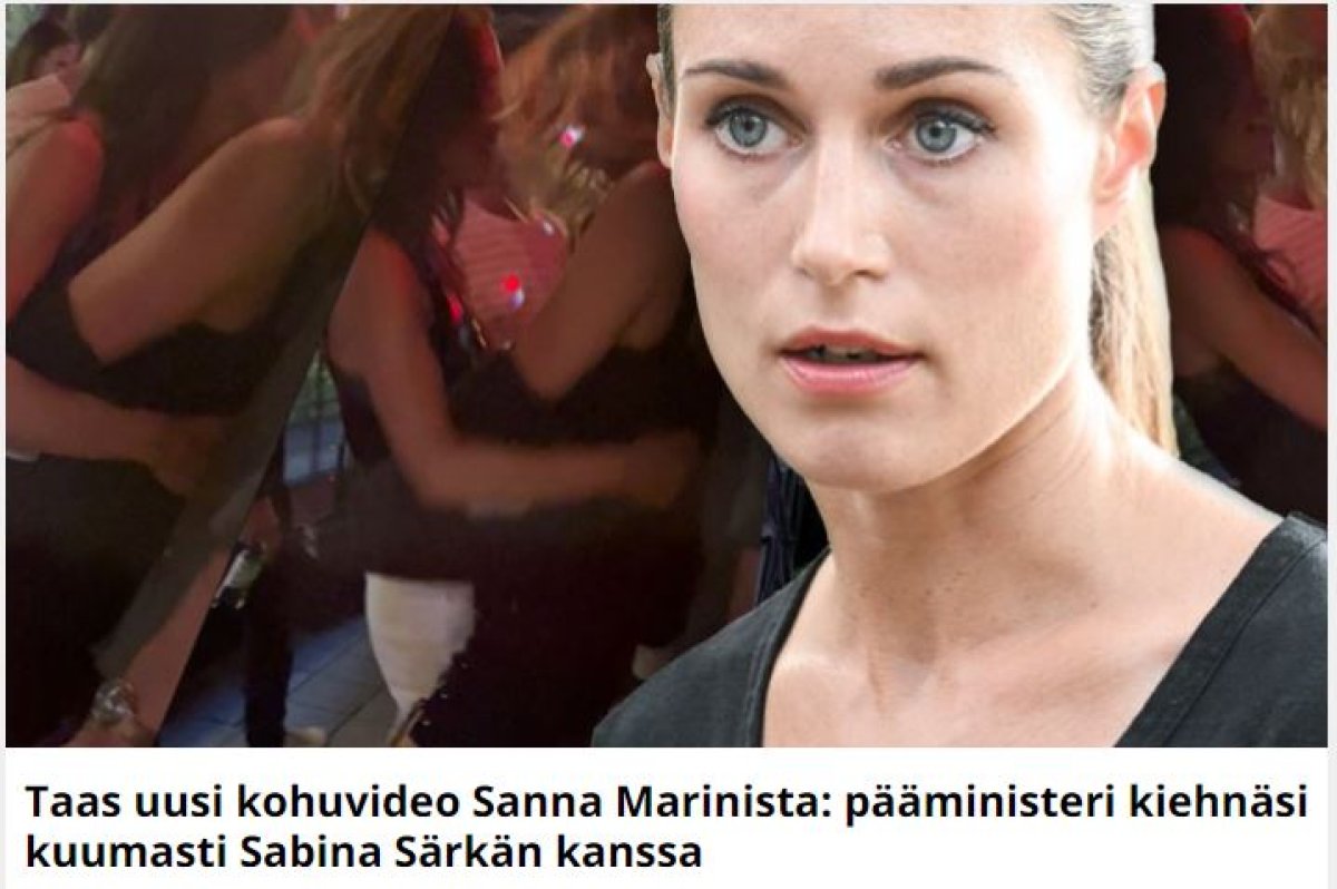Finlandiya Başbakanı Marin, manken Sabina ile dans etti #1