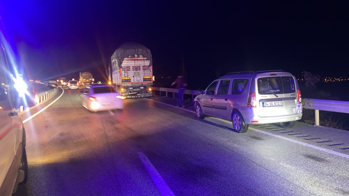 Kastamonu da zincirleme trafik kazası: 1 yaralı #1