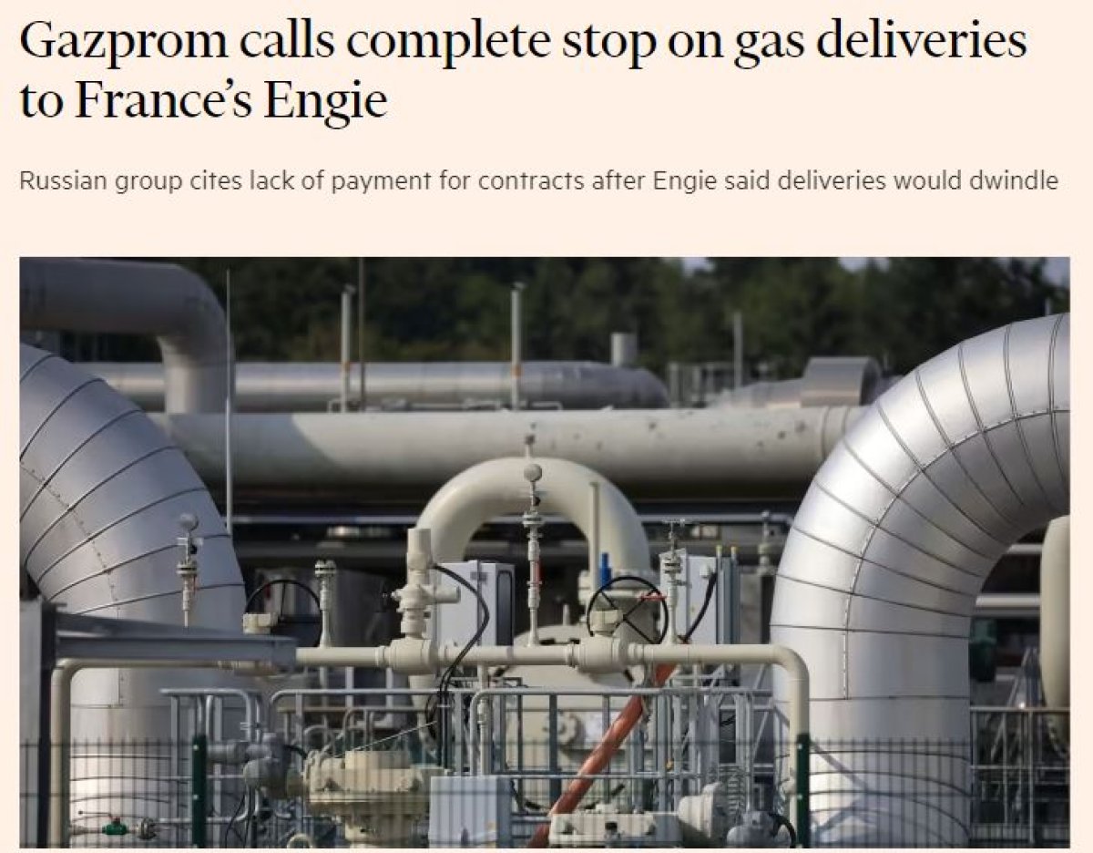 Gazprom, Fransa ya doğalgaz tedarikini durdurma kararı aldı #2