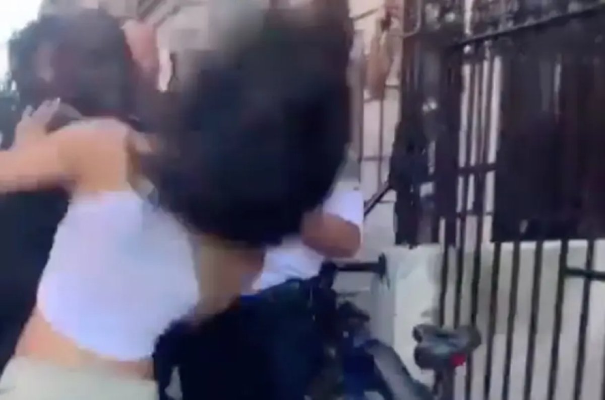ABD polisinden kadına yumruklu saldırı #1