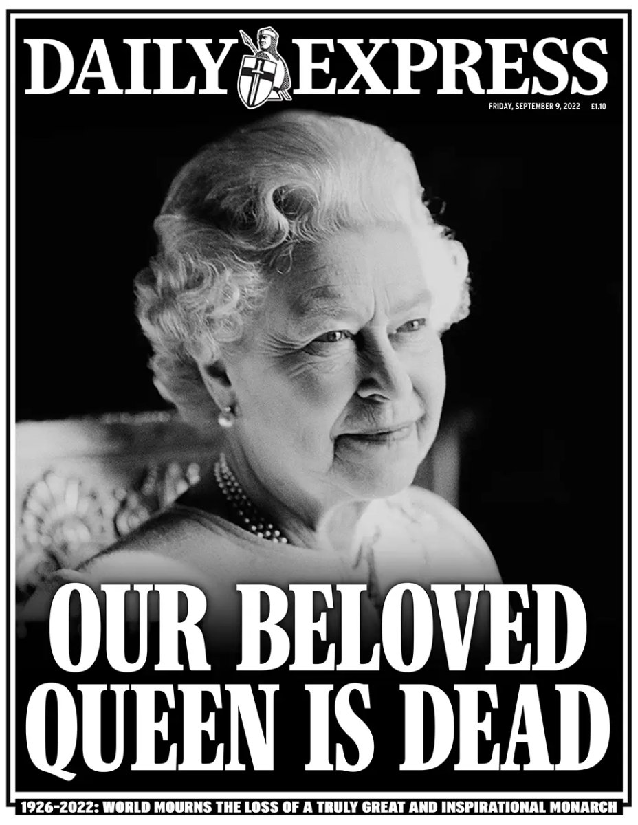 İngiliz gazeteleri, ölen Kraliçe Elizabeth e tam sayfa ayırdı #8