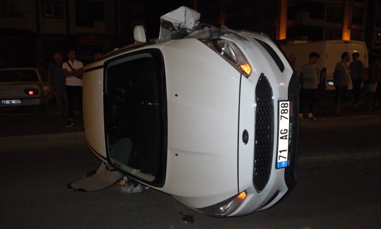 Kırıkkale'de trafik kazası: 1'i polis, 5 yaralı