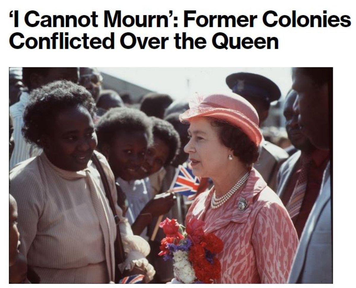 İngiltere nin eski kolonilerinden Kraliçe Elizabeth için yas tepkisi #3