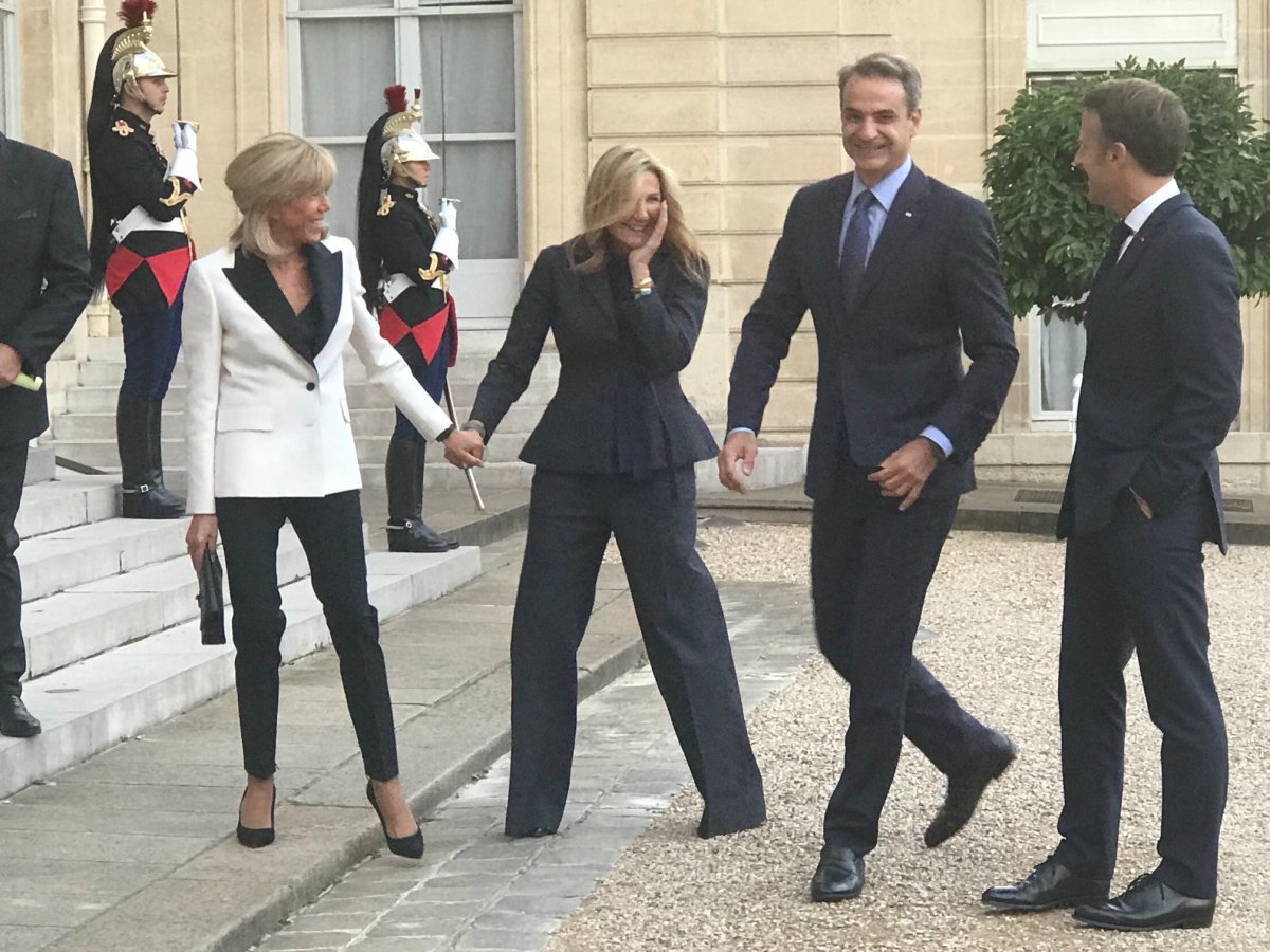 Emmanuel Macron, Kiryakos Miçotakis le Fransa da görüştü #5