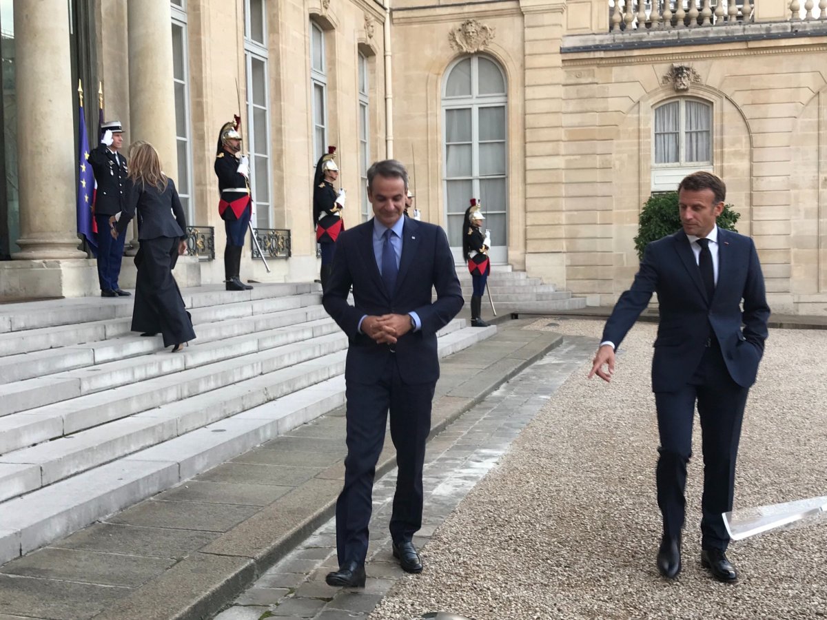 Emmanuel Macron, Kiryakos Miçotakis le Fransa da görüştü #6