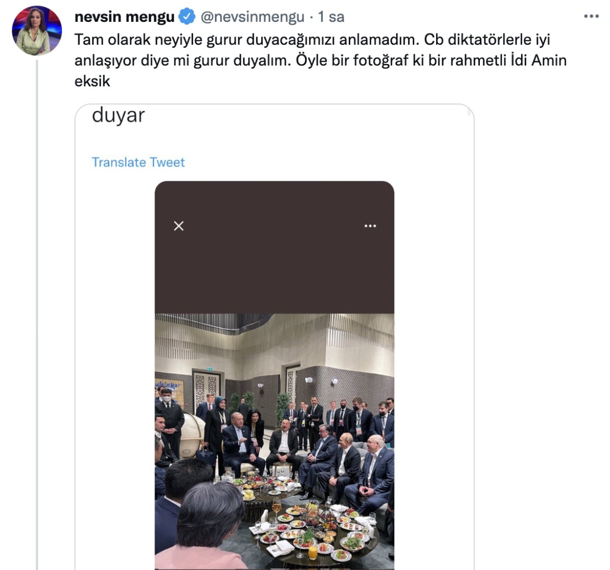 Aslı Aydıntaşbaş ve Nevşin Mengü den Erdoğan ın liderlerle fotoğrafına övgü tepkisi #1