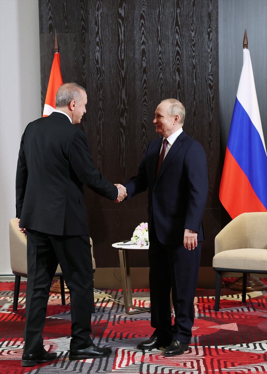 Cumhurbaşkanı Erdoğan ile Putin, Özbekistan da görüştü #4