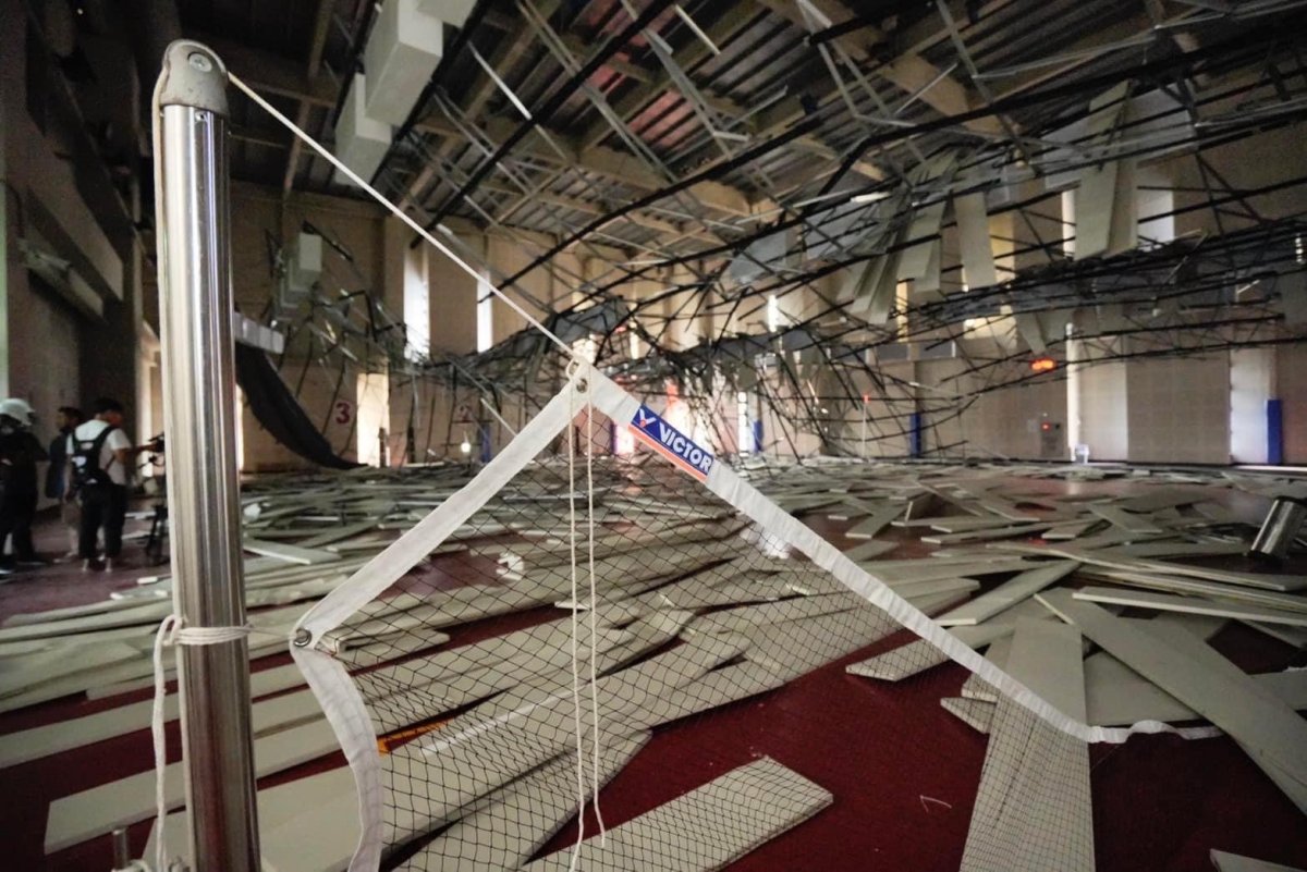 Tayvan’da deprem: Spor salonunun çatısı, sporcuların üzerine çöktü #2