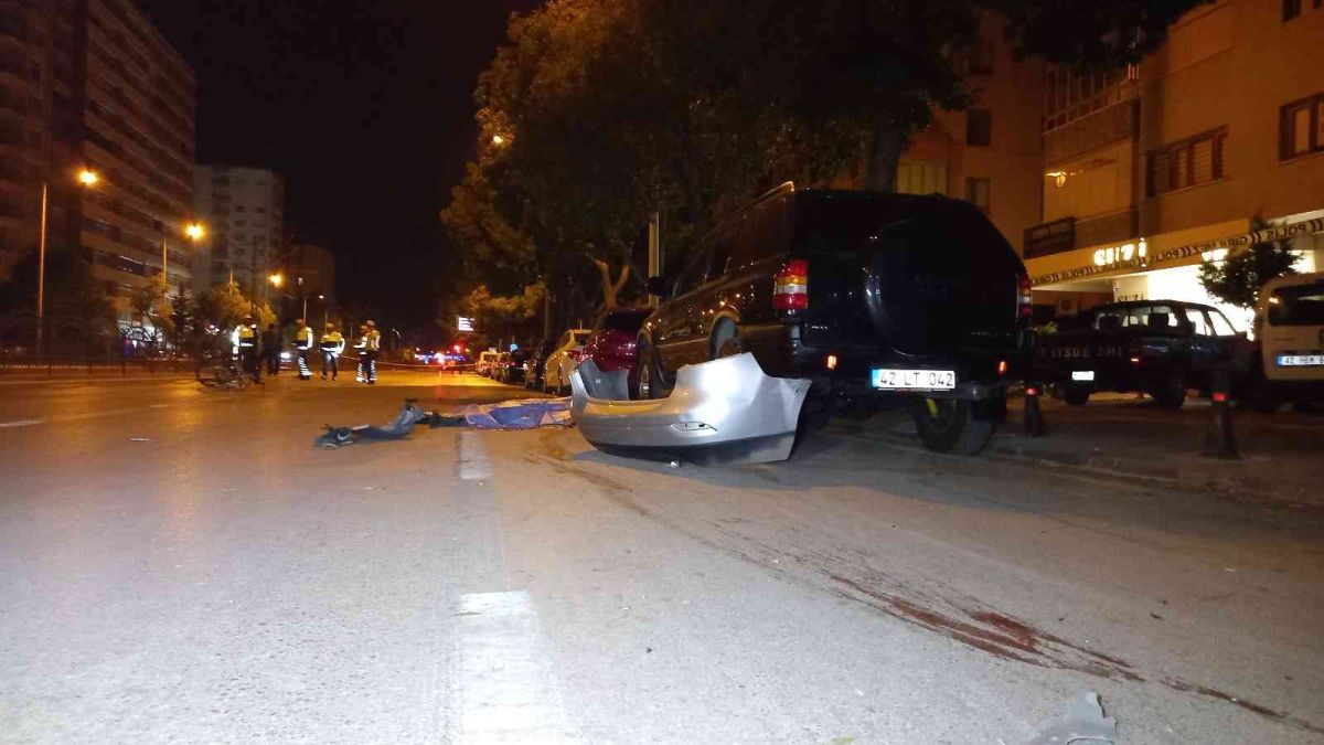Konya da bisikletlinin ölümüne neden olan alkollü sürücü, 7 araca çarptı #6