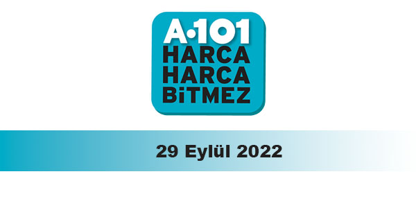 A101 kampanya ürünlerinde bu hafta 29 Eylül 2022