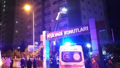 Ankara'da 15 katlı binada yangın: 1 ölü