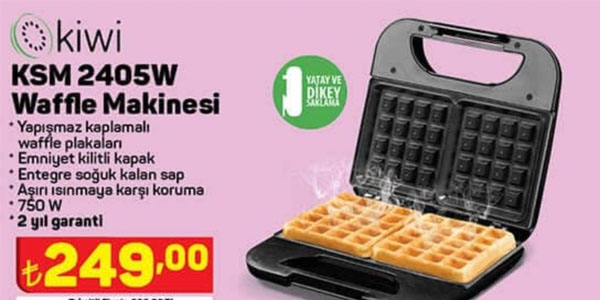 A101 kiwi 2405w waffle makinesi kullanıcı yorumları