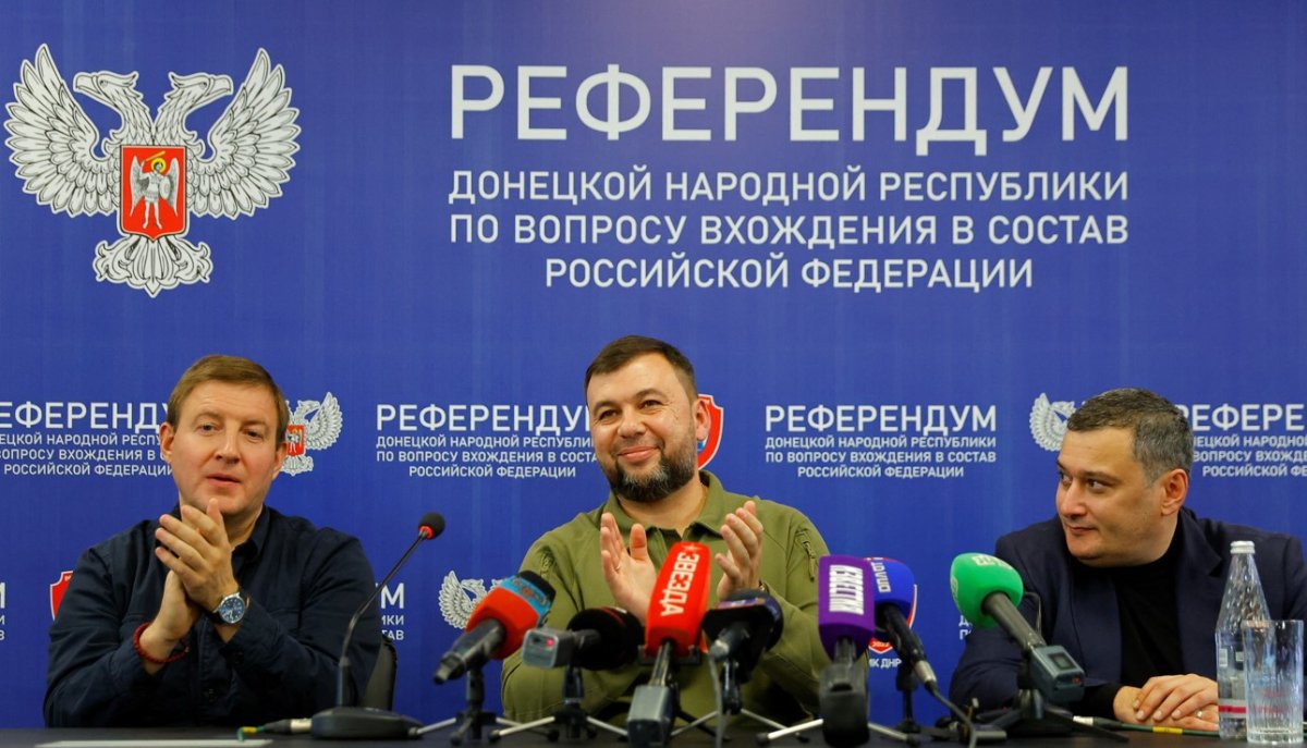Zelensky den Donbas ta yapılan Rusya ya katılım referandumuyla ilgili açıklama #2