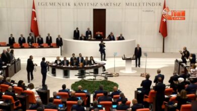 Cumhurbaşkanı Erdoğan Genel Kurul'a girince CHP ayağa kalkmadı