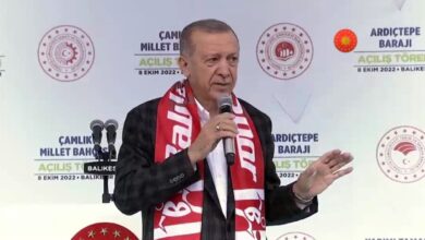 Balıkesir'de Cumhurbaşkanı Erdoğan'a coşkulu karşılama