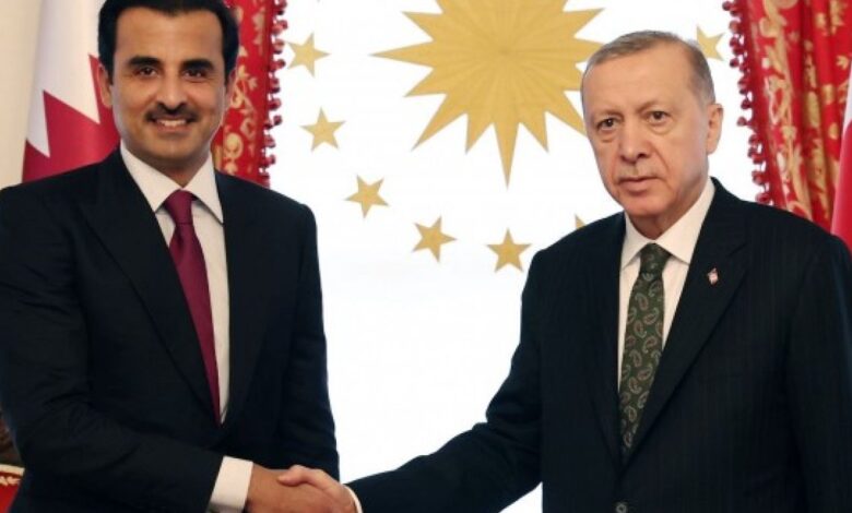 Cumhurbaşkanı Erdoğan, Katar Emiri ile bir araya geldi