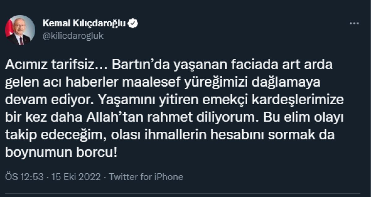 Kemal Kılıçdaroğlu: İhmallerin hesabını sormak boynumun borcu #1