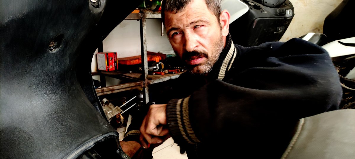 Bursa da gözleri görmeyen motosiklet tamircisi #3