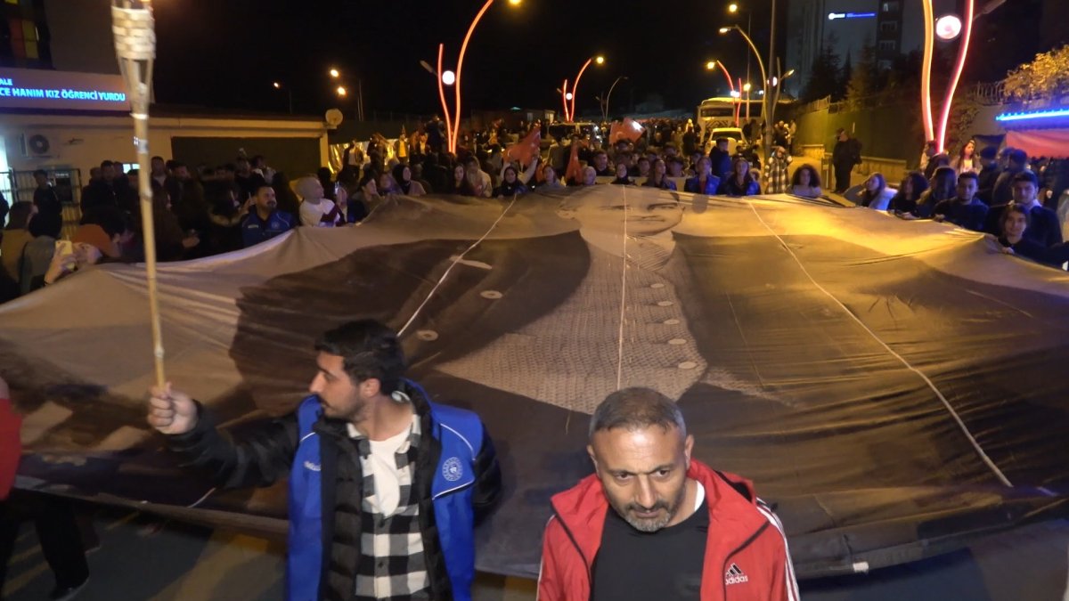 Kırıkkale de bin metrelik Türk bayrağı açıldı #6