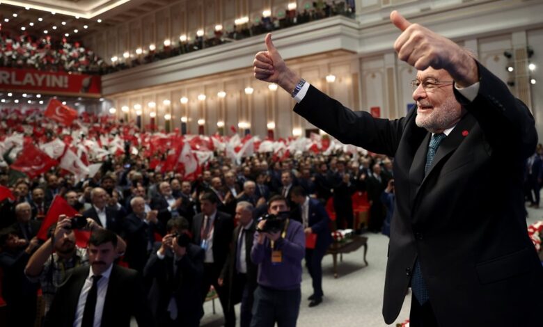Temel Karamollaoğlu Saadet Partisi’nin üçüncü kez genel başkanı oldu