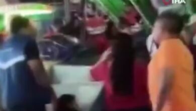Meksika'da lunaparktaki uçan sandalye yere düştü