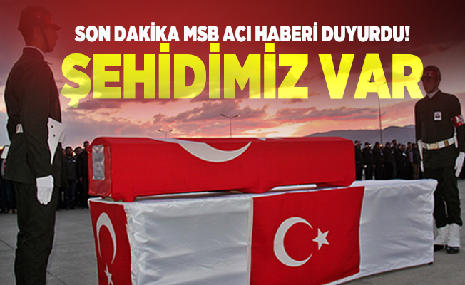 MSB kara haberi verdi: Hain saldırı düzenlediler! Şehidin var Türkiye!