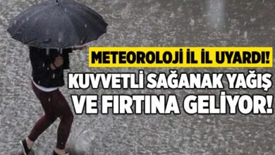 Sağanak yağış uyarısı yapıldı! Bu gece başlayacak: Günlerce tüm Türkiye’de etkili olacak