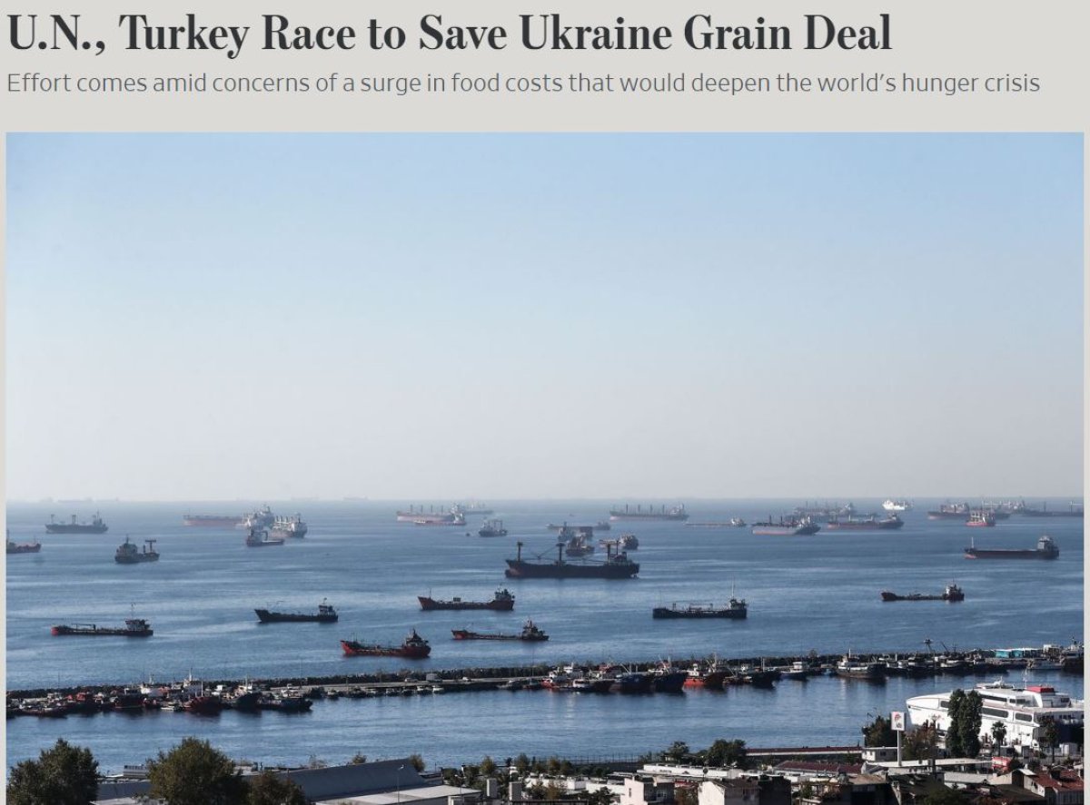 Dünya, Türkiye nin tahıl anlaşmasını kurtarma çabalarını konuşuyor #1