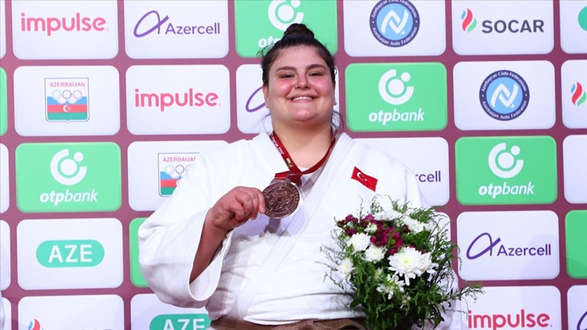 Milli judocu Hilal Öztürk ten Grand Slam de bronz madalya #2