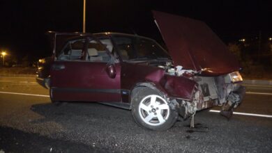 Kırıkkale'de iki otomobil çarpıştı: 4 yaralı