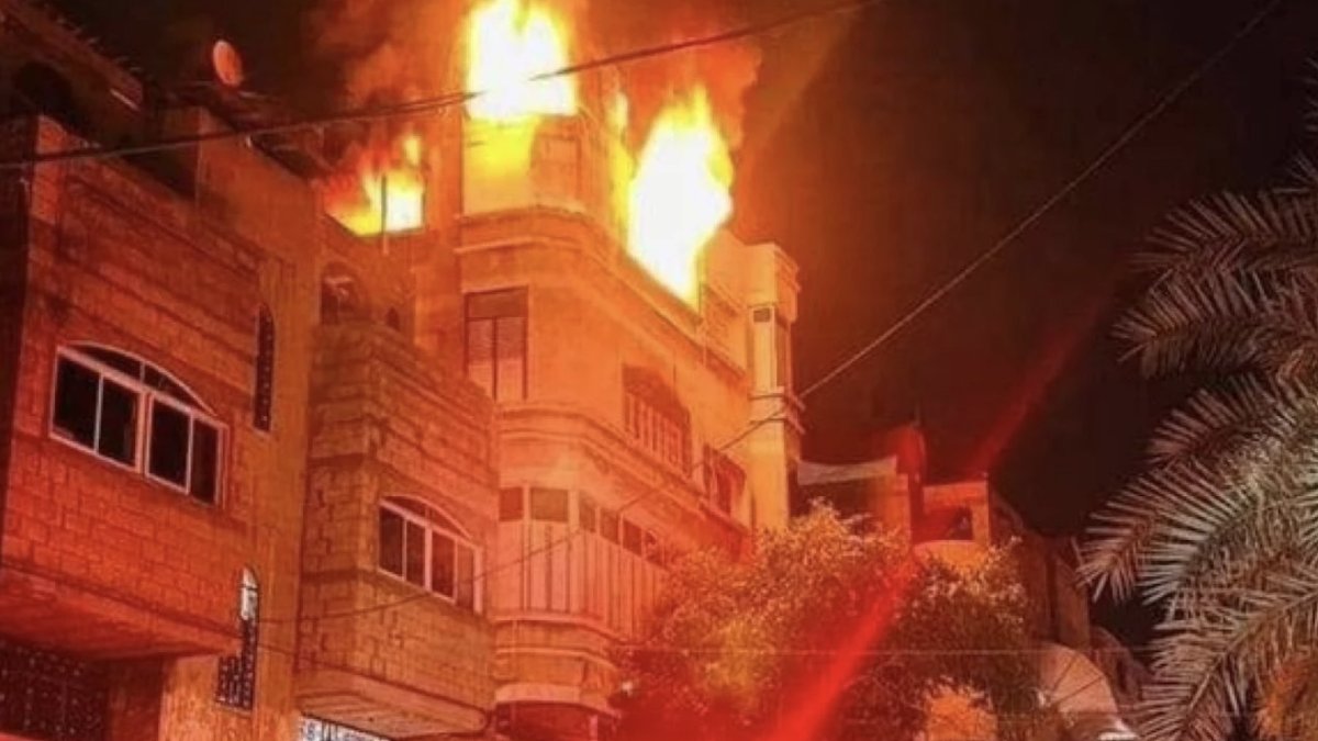 Gazze’de apartman yangını: 21 ölü