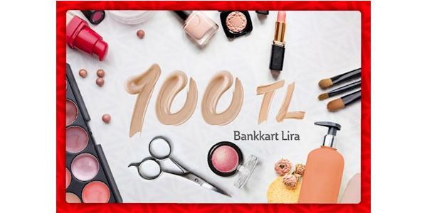 Bankkart kozmetik kampanyası 100₺ hediye Kasım 2022