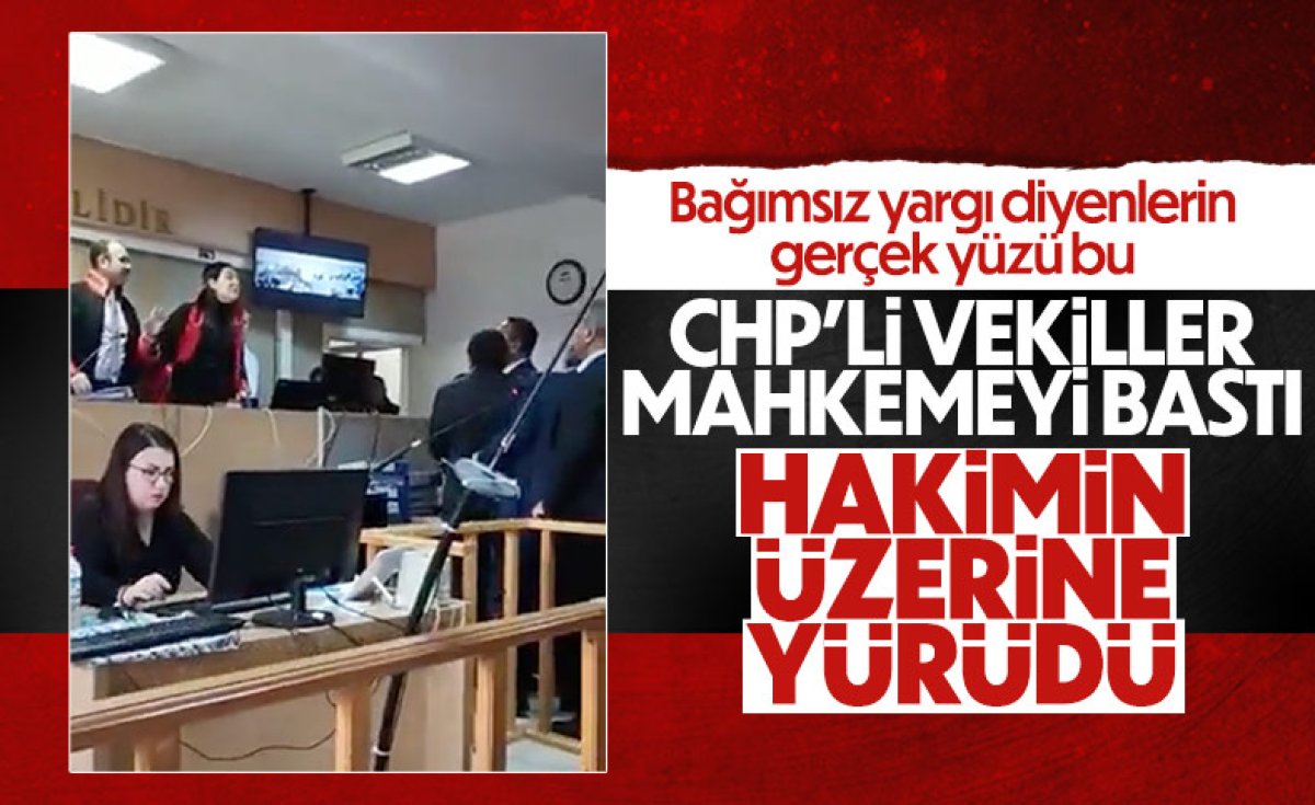 CHP li Ali Mahir Başarır hakimlerin üzerine yürümeden önce kamera kaydını bekledi #4