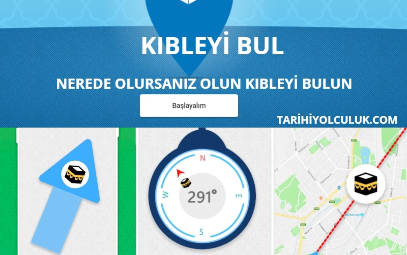 Kıbleyi Bul Cep Telefonu ile | Programsız Uydudan Kıbleyi Göster