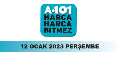 A101 afişi 12 Ocak – 19 Ocak 2023 Perşembe ürünleri
