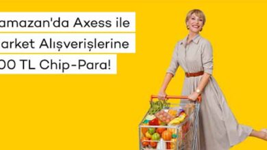 Axess ramazan market kampanyası 21 Mart – 30 Nisan 2023