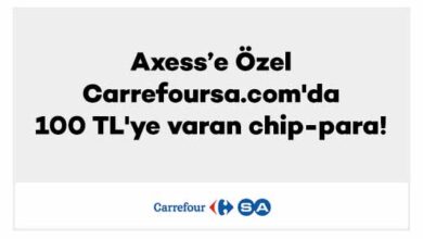 Carrefour market axess kredi kartı kampanyası 1 – 15 Mart 2023