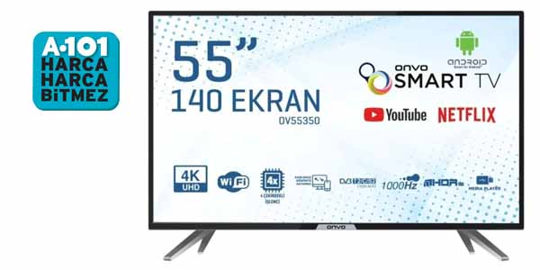 A101 Onvo tv 55″ OV55350 yorumları ve kurulum ücreti
