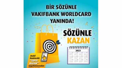 Vakıfbank world sözünle kazan kampanyası 1200₺ indirim