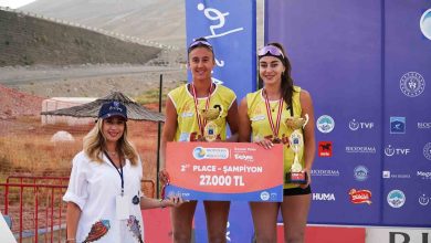 Erciyes'de dünya'da bir ilk yaşandı! Dünyanın en yüksek plajı şampiyonlarını belirledi