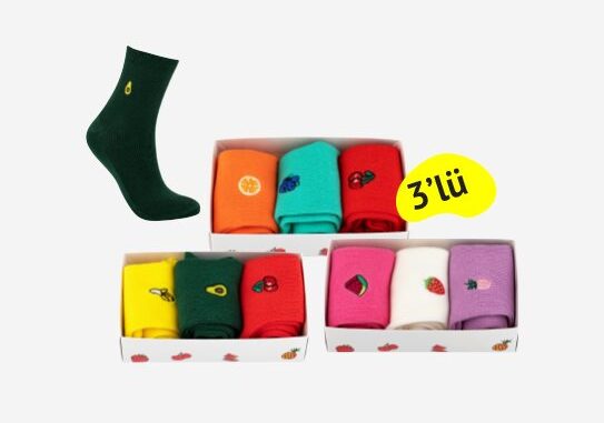 Bim Comfort Family Meyve Nakışlı Renkli Çorap Yorumları ve Özellikleri