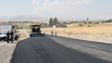 Kayseri Talas Belediyesinden Kamberde asfalt calismasi