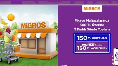Migros world kart kampanyası 300₺ hediye 2-31 Ekim 2023